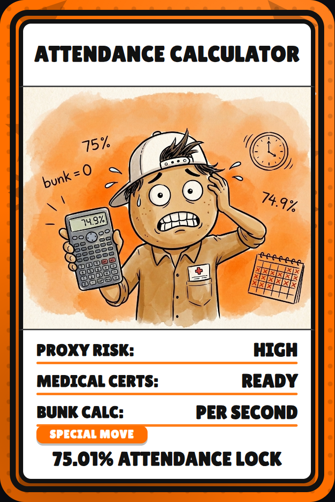 Attendance Calculator