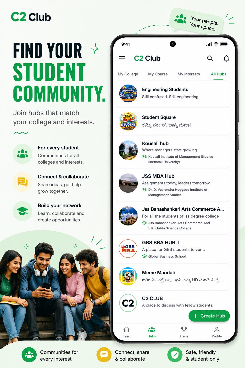 Find your student community on C2 Club