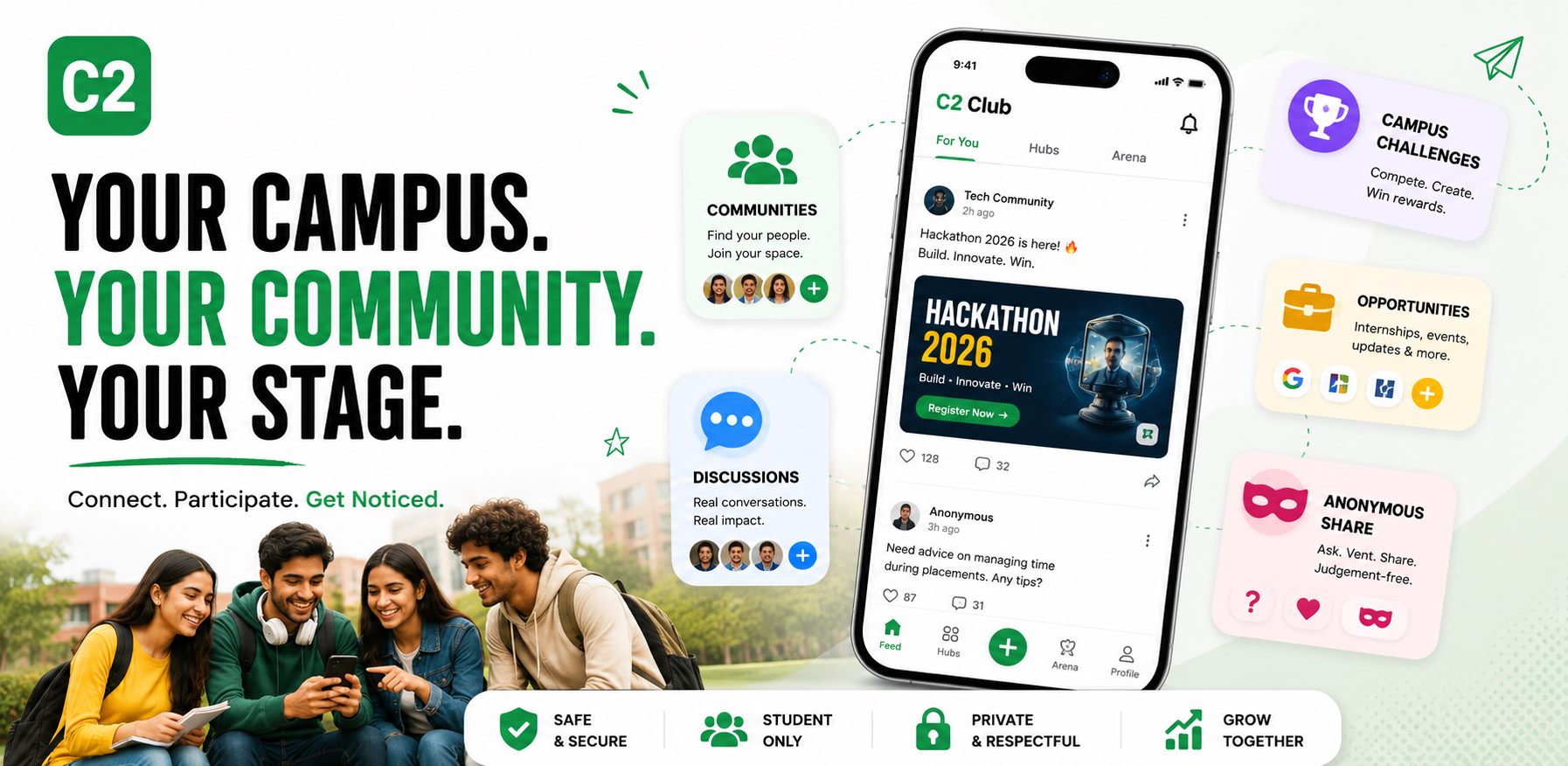 C2 Club Platform - Made for Students
